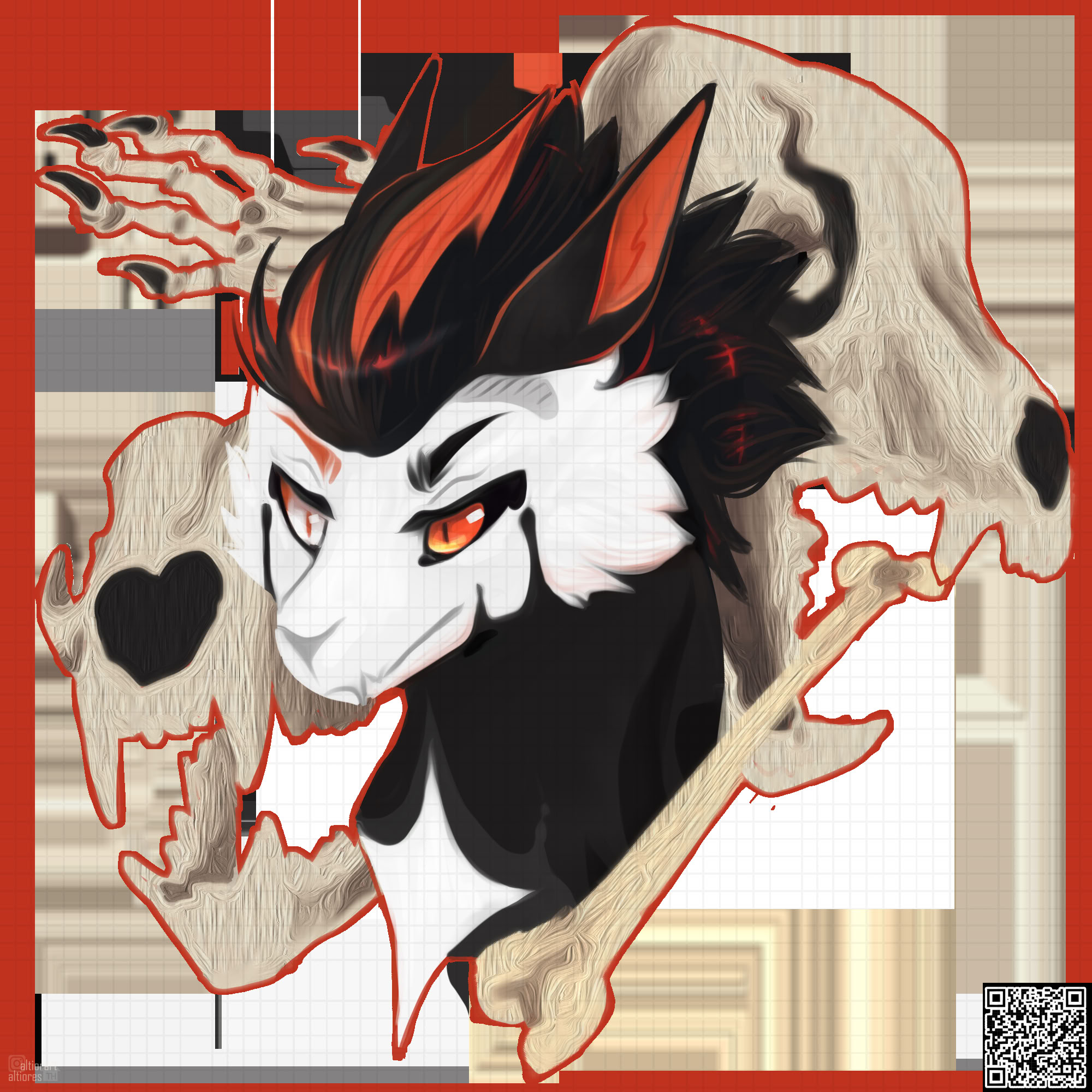 Rendered artwork of an adoptable character